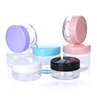 1 piece 10/15/20g Empty Plastic Cosmetic Makeup Jar Pots Transparent Sample Bottles Eyeshadow Cream Lip Balm Container