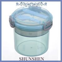 SHUNSHEN ถ้วยข้าวโอ๊ตถ้วยใส่อาหารเช้านมโยเกิร์ตถั่ว,ถ้วยซุปสลัดสด2ชั้น