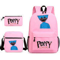 New Arrival Cosplay Huggy Wuggy Bags Poppy Playtime Game Schoolbag Three-Piece Set Shoulder Bag+Backpack+Pen Bag 3 In 1 Sets