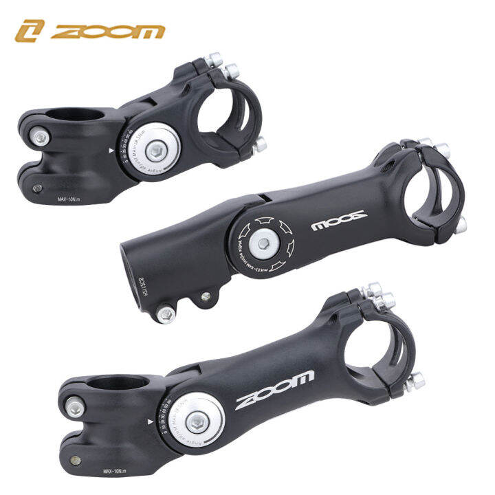 ZOOM Bicycle Stems 31.8MM 60/90 Degree Adjustable Stem Aluminum Alloy