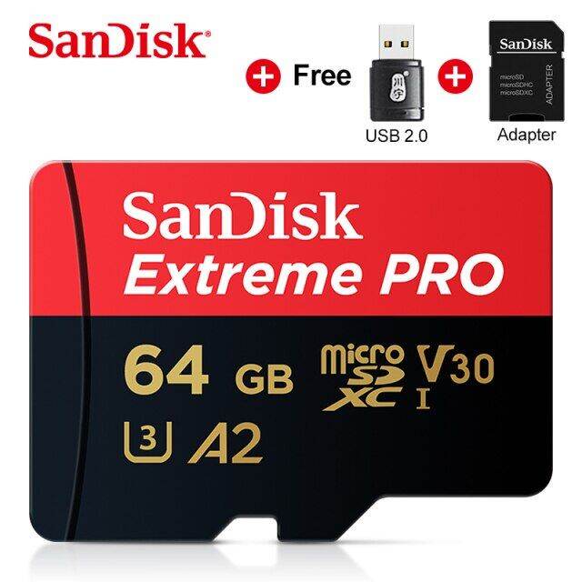 SanDisk Extreme PRO Micro SD Card Read Speed 170MB/s 128GB 64GB U3 V30