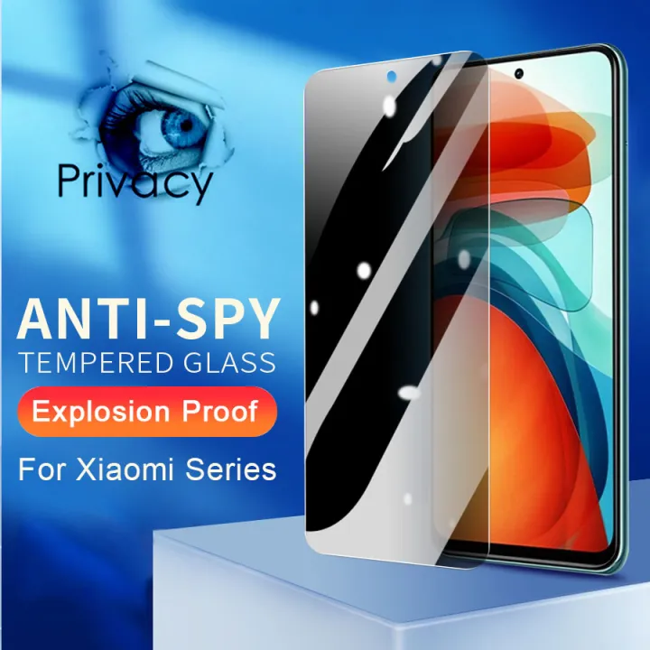 Tempered Glass Privacy Film-For Screen Peep Anti 11Pro 2 7 6 for 8 Mi  Anti-Spy 9 Note Max Xiaomi 10 Redmi Protector 11