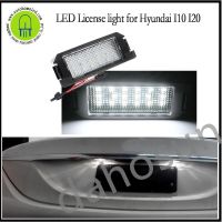 ชุดไฟติดท้ายรถสีขาวสว่างป้ายทะเบียน LED จำนวน2ชิ้นสำหรับ Hyundai I20 Veloster Terracan Coupe Gk/เกียโซล Picanto