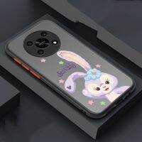 Huawei Nova Y90 Rabbit Stellalou Contrast Button Matte Plastic Casing Skin Feeling Phone Case Soft Bumper Cover