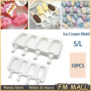 Popsicle Molds Shape Maker, 10pcs Homemade ICE Shapes Food Grade Silicone  With 