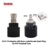 Adapter For G1/2-14 Threads HPA CO2 Regulator W/ 8mm Quick Disconnect Male Or Female Output