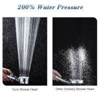 Shower heads 3 pressure หัวฝักบัวแรงดัน 3 ระดับฝักบัวอาบน้ำเพื่อผ่อนคลาย