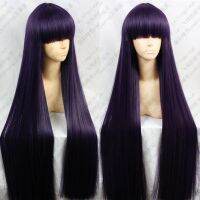 Rei Hino หมวกวิกผมสังเคราะห์ยาว100ซม. สีดำตรง