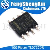 100pcs/lot  TL072CDR SOP-8 TL072C TL072 LOW-NOISE JFET-INPUT OPERATIONAL AMPLIFIERS