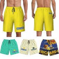 Marseille Ricard Aperitif Anise Beach Board Shorts French Pastis Beachwear Swimsuit Pants Drying Trunks