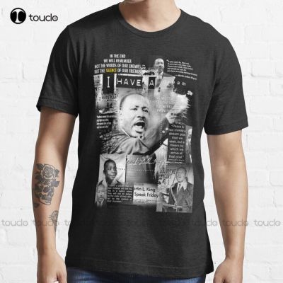 Martin Luther King Trending T-Shirt T&nbsp;Shirts For Men Fashion Custom Gift&nbsp;Breathable Cotton Outdoor Simple Vintag Casual T Shirts