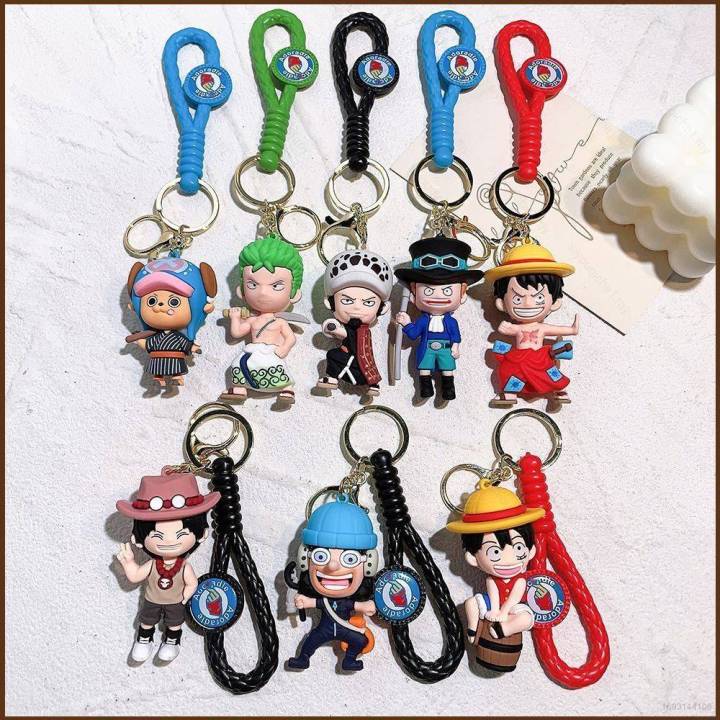 Anime one piece luffy Cosplay Keychain zoro sanji Cartoon Webbing Keyring  Cosplay Backpack Bell Bag Lanyard Pendant Key Rings | Walmart Canada