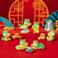 2024 New Year Micro Landscape Cute Dragon Handicraft China-Chic Figurine Handmade Chinese Zodiac Dragon Year Desktop decor