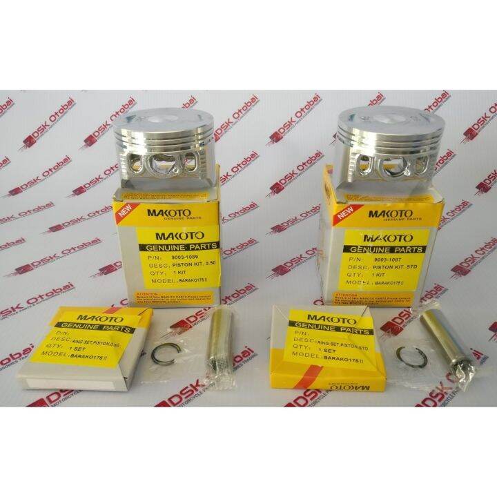MOTORS Barako 2 Piston Kit (STD. 0.50/Rebore 50) Lazada PH