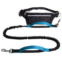 Reflective Traction Rope Pet Dog Running Belt Elastic Hands-Free Jogging Dog Traction Rope Metal D Ring Correa Perro