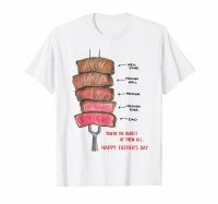 Bbq Levels YouRe The Rarest Of Them All Happy FatherS Day White T-Shirt 2019 New Men Summer O-Neck Tops Custom Design T Shirts