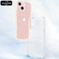 AUOVIEE Clear Glitter Case สำหรับ iPhone 13 Pro Max 12 Mini 11 13 12 Pro Soft เคสโทรศัพท์สำหรับ iPhone X XS XR 8 Plus 7 SE 2020โทรศัพท์อุปกรณ์เสริม