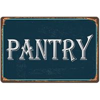 ป้าย Pantry,Retro Pantry ป้ายโลหะดีบุกสำหรับผู้ชายและผู้หญิง,ห้องครัวบ้านไร่ผนังตกแต่งบ้านบาร์ร้านอาหารคาเฟ่ 20 * 30 ซม