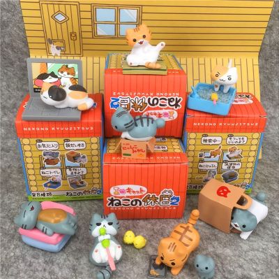 8ชิ้น/เซ็ต Neko Atsume ตัวเลข NekoAtsume สัตว์แมว PVC รูปเด็กเล่นตกแต่งของเล่นจัดส่งฟรี