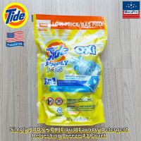 Tide® Simply PODS + OXI Liquid Laundry Detergent Refreshing Breeze 43 Count เจลบอลซักผ้า กลิ่นรีเฟรชชิ่ง บรีซ เจลบอล น้ำยาซักผ้า แคปซูลซักผ้า เม็ดซักผ้า