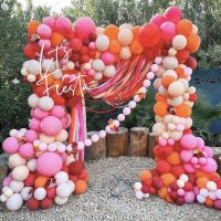 【DT】hot！ 219PCS Pink Balloons Set Arch Garland Wedding Decoration Valentines Day Woman Engaged Globos