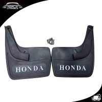 แผ่นยางบังโคลน บังโคลน ใส่ได้ทั้งหน้า และหลัง รถยนต์ รถ Ecocar เขียน Honda 1 ชุด 2 ชิ้น พร้อมชุดน็อต รุ่นทั้วไป ยางหลังเต่า