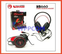 หูฟังเกมมิ่ง Marvo H-8660 Headset PC&amp;Iphone&amp;Android หัวUSB+แจ็ค3.5 Stereo Headphone ประกัน 1 ปี