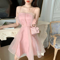 White Dress for Women Casual Lace Vintage A-line Solid Mid-calf Dresses Fashion Korea Clothes Formal party Sexy Dress New 2021