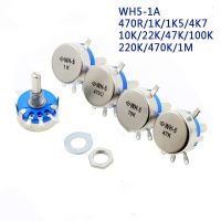 ✔┇ 2pcs WH5-1A 470 1K 1K5 4K7 10K 22K 47K 100K 220K 470K 1M ohm 3-Terminals Round Shaft Rotary Taper Carbon Potentiometer