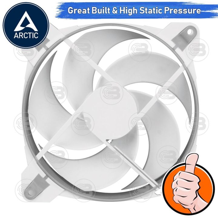 coolblasterthai-arctic-pc-fan-case-bionix-p140-grey-white-pressure-optimised-with-pwm-pst-size-140-mm-ประกัน-10-ปี