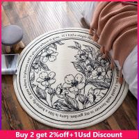 Round Large Area Rug Kids Bedroom Carpets Lamb Cashmere Living Room Non-Slip Carpet Sofa Tatami Bedside Rugs Baby Crawling Mat