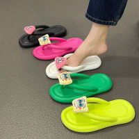 Pida Star Flip-Flop สำหรับผู้หญิงรองเท้าแตะหนาสำหรับผู้หญิงเพื่อสวมใส่ข้างนอกในฤดูร้อนนุ่มพิเศษความรู้สึกของการก้าวลงบนสิ่งสกปรกป้องกันการลื่นไถลรองเท้าแตะชายหาด