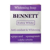 Bennett Extra White Soap : เบนเนท สบู่ ไวท์เทนนิ่ง x 1 ชิ้น SRSi