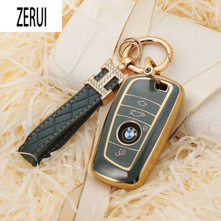 Leather Key Holder Car Key Case Cover for BMW 1 3 5 7 Series X1 X3