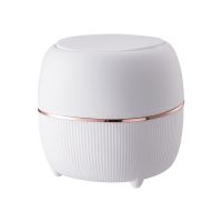 Fashion Desktop Trash Can Creative Luxury Dustbin Bin Household Mini Bedside Waste Bin Tea Table Small Garbage Bucket