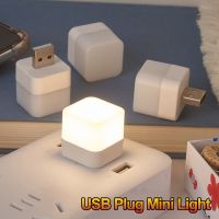 Mini Portable USB Plug Lamp Small Night Light Computer Mobile Power Bank Charging LED Lights Eye Protection Reading Desk Lamps Night Lights