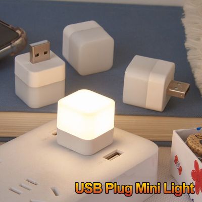 Mini Portable USB Plug Lamp Small Night Light Computer Mobile Power Bank Charging LED Lights Eye Protection Reading Desk Lamps