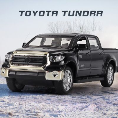 1:32รถกระบะโตโยต้า Tundra Moo Di Auto In Lega Presssofuso Giocattin Metallo Veicoli Fuoristrada Moo Di Auto Simulator Azione Suono E Luce Giocattolo Per Bambini Regalo