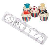 Sport Cookie Cutter DIY Baking Tools World Kup Cake Football Cookie Biscuit Embossing Fondant Clay Printing Plastic Mould