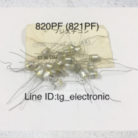 10ชิ้น 820PF (821PF) C โพลิสไตรีน ของดี เก่าเก็บ แท้จากญี่ปุ่น  คุณภาพเต็ม100% อะไหล่วงจรอิเล็กทรอนิกส์