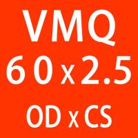 แหวนซิลิโคนสีแดงซิลิคอน/VMQ โอริงหนา2.5มม. 60/75/150*2.5มม. ยางโอริงซีลแหวนปะเก็น VMQ เครื่องล้างกันน้ำ