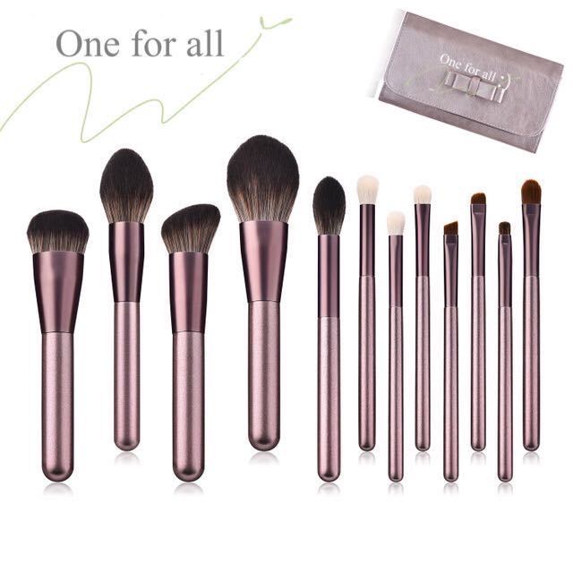 พร้อมส่ง-แปรงแต่งหน้า-h15-brush-set-เซต12ชิ้น-พร้อมกระเป๋า-แปรงปัดแก้ม-แปรงไฮไลท์-แปลงแต่งหน้า-make-up-brush-fancy-สีแปรงคลาสสิคมากๆ