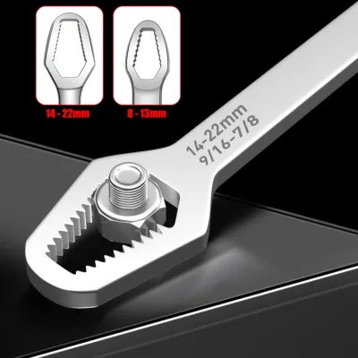 2/1pcs 8-22mm Universal Torx Wrench Board Adjustable Double-head Torx Spanner Self-tightening Wrench Multi-purpose Hand Tools