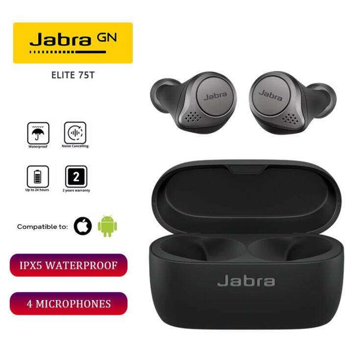 In stock 【6 Months Warranty】Jabra Elite 75T ANC Noise Canceling True