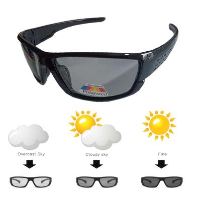【CW】◆♣  Discoloration Polarized Sunglasses Men Outdoor Glasses Fishing Cycling Eyewear Male Designer Goggles UV400 5102