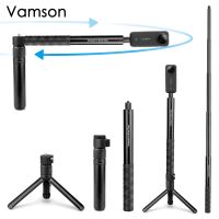 Vamson ขาตั้งแบบสามขาเซลฟี่หมุนได้แบบมองไม่เห็นเวลาลูกกระสุน,Insta360 X3อุปกรณ์เสริมสำหรับเซลฟี่โมโนพอดเมานต์ Insta 360 Gopro หนึ่ง X2