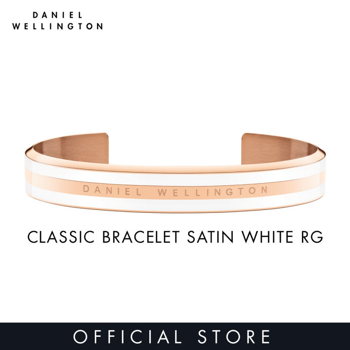 Daniel Wellington Emalie Bracelet Satin White Rose Gold