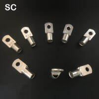 SC6-6 SC6-8 SC6-10ทองแดงชุบดีบุก4มม. 5มม. 6มม. Bolt Hole 1.5mm2สายเคเบิล Lug แบตเตอรี่ Connector Crimp Terminal