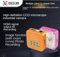 Osecam/microvision 4th ที่ H1602 CCD กล้องอุตสาหกรรม HD Hdmi/usb อิเล็กทรอนิกส์ซูมกล้องจุลทรรศน์ช่องมองภาพอย่างต่อเนื่องซูม4พันบันทึกกล้อง CMOS 38ล้านพิกเซล