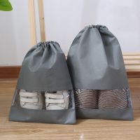 1Pc Waterproof Shoes Bag Travel Portable Shoe Storage Bags Non-Woven Tote Drawstring Pack Home Underwear Socks Clothes Organizer